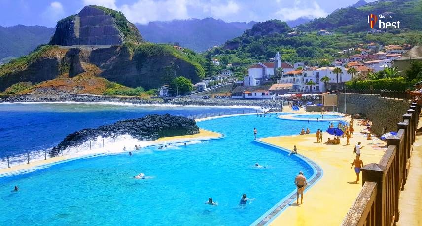 Porto da cruz swmming pools Summer attractions on Madeira Island